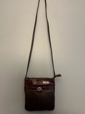 Rolf’s Vintage Leather Shoulder/Crossbody Bag in Dark Brown